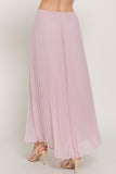 Pleated Long Chiffon Skirt
