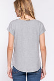 Ribbed Dolman Sleeve Top
