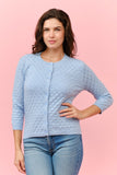 Pointelle Button Front Cardigan