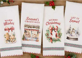 Old-fashioned Christmas Printed Dishtowels Mx Dz