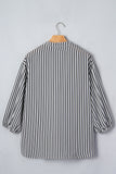 Striped Button Front Shirt