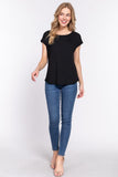 Ribbed Dolman Sleeve Top