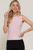 Sleeveless Contrast Layered Sweater
