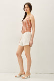 Striped Cotton Slub Vest