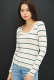 Classic Scoop Neck Long Sleeve Top
