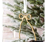 Gold Hanging Ribbon Orn.