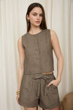 Plaid Sleeveless Top