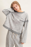 Striped Trim Sweatshirt