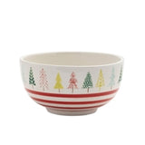 Bowl W/tree Pattern 6d X 3.25h Ceramic
