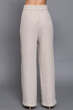 Striped Linen Effect Pants