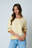 Striped Short Sleeve Sweater