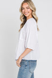 Solid Square Neck Blouse
