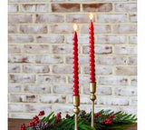 Red Led Twist Taper Candle