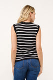 Simplicity Striped Sleeveless Vest