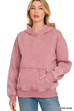 Fleece Acid Washed Hoodie