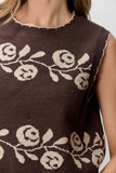Floral Sweater Vest