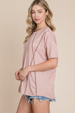 French Terry Short Sleeve Top