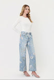 High Rise Vintage Floral Jeans