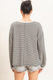 Striped Boat Neck Top