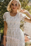 Puff Sleeve Smocked Dress
