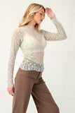 Sheer Lace Top
