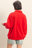 Oversized Fleece Polo