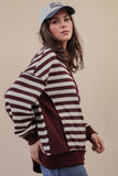 Oversized Striped Casual Knit Top
