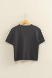 Cable Knit Short Sleeve Sweater