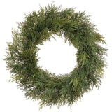 Soft Pe Cedar Wreath Green