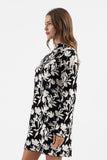 Floral Long Sleeve Sweater Dress