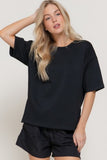 Oversized Soft Scuba Knit Top