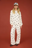 Pin Tuck Textured Drawstring Wide Leg Pants