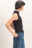 Sleeveless Mock Neck Top