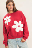 Floral Applique Sweatshirt