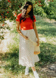 Textured Midi Skirt