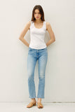 Ribbed Scoop Neck Tank