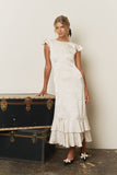 Floral Jacquard Midi Dress