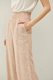 Pinstriped Wide Leg Pants