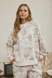 Washed Floral Sweatshirt