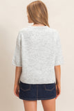 Short Sleeve Button-Up Cardigan
