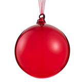 Glass Ball Ornament Red