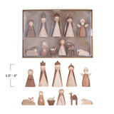 Resin Nativity, Wood Finish