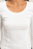 Pigment Dyed Scoop Neck Top