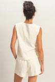 Sleeveless Cotton Top