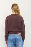 Cropped Contrast Pocket Cardigan
