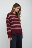 Striped Crew Neck Pullover