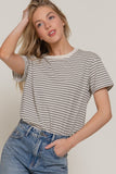 Short Sleeve Striped Tee