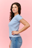 Crew Neck Ribbed Sweater