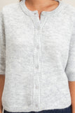 Short Sleeve Button-Up Cardigan