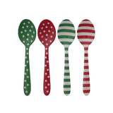 Enameled Stainless Steel Spoon W Pattern